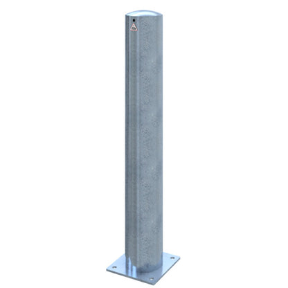 Absperrpoller Stahlrohr Ø 152 x 3,2 mm ortsfest für Dübelbefestigung