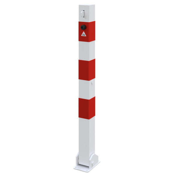 Absperrpfosten 70 x 70 mm umlegbar für Vorhangschloss