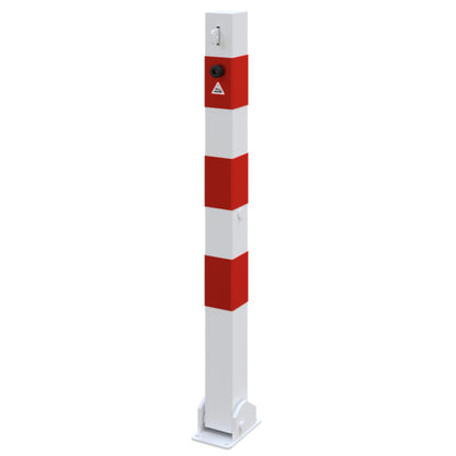 Absperrpfosten 70 x 70 mm umlegbar für Vorhangschloss