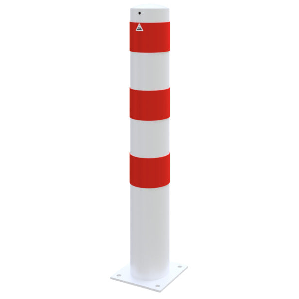 Absperrpoller Stahlrohr Ø 152 x 3,2 mm ortsfest für Dübelbefestigung