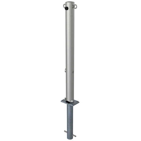 Edelstahlpfosten Ø 76 mm ohne Ziernut