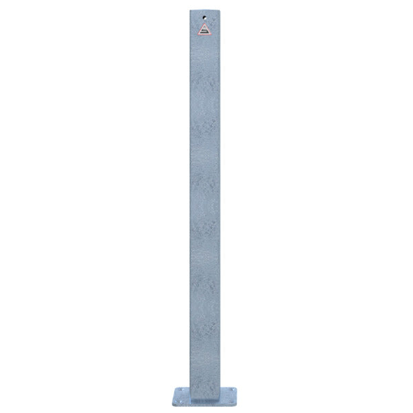 Absperrpfosten 70 x 70 mm ortsfest für Dübelbefestigung