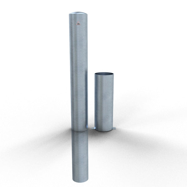 Absperrpoller Stahlrohr Ø 152 x 3,2 mm herausnehmbar ohne Verschluss