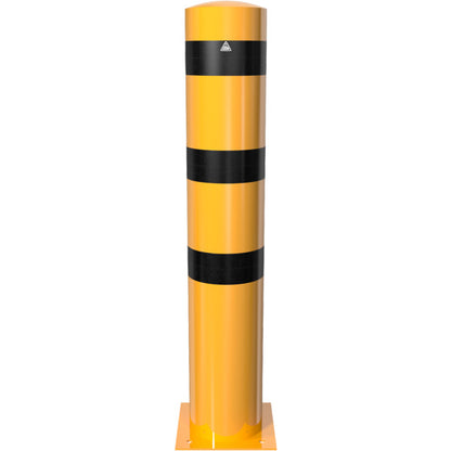 Absperrpoller Stahlrohr Ø 273 x 5 mm ortsfest für Dübelbefestigung
