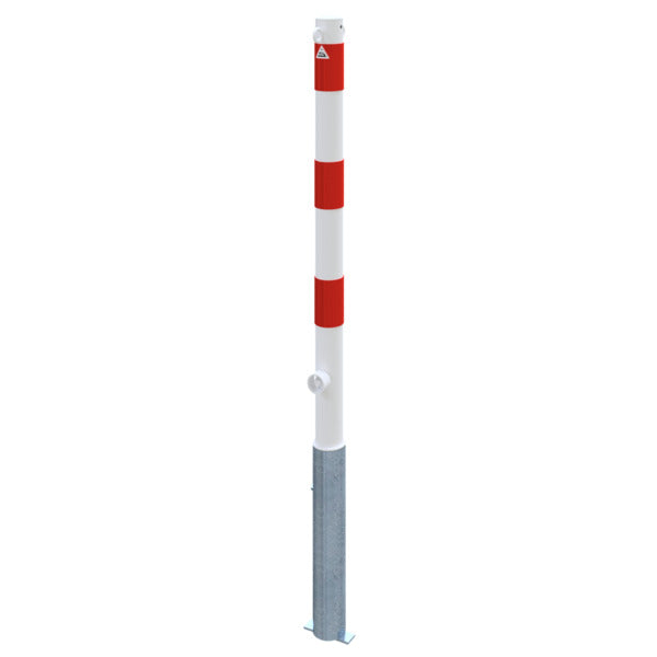 Absperrpfosten Stahlrohr Ø 60 x 2,5 mm herausnehmbar mit Dreikantverschluss