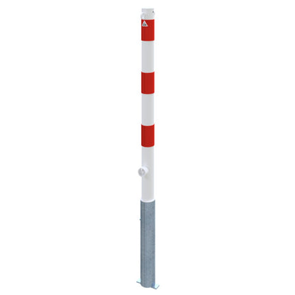Absperrpfosten Stahlrohr Ø 60 x 2,5 mm herausnehmbar mit Dreikantverschluss