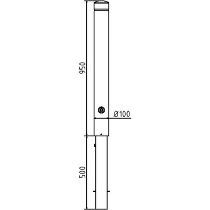 Aluminiumpoller Serie 40101B Ø 100 mm