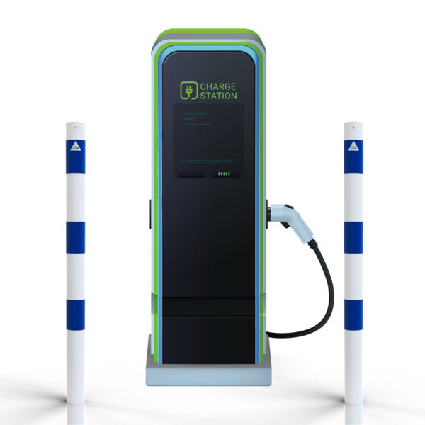 Absperrpfosten als E-Ladesäulenschutz