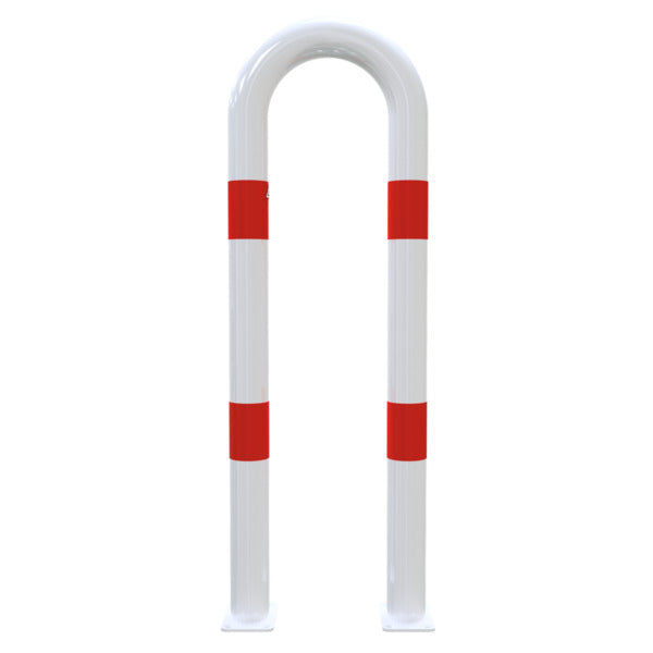 Universalbügel aus Stahlrohr Ø 76 x 2,6 mm für Dübelbefestigung